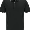 OLYMP Polo Casual, modern fit polo, zwart