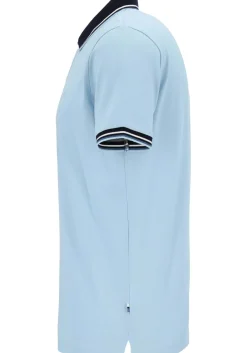 OLYMP Polo Casual, modern fit polo, lichtblauw