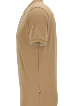 OLYMP Polo Casual, modern fit polo, caramel