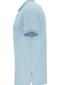 OLYMP Polo Casual, modern fit polo, lichtblauw