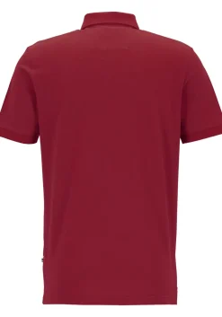 OLYMP Polo Casual, modern fit polo, donkerrood