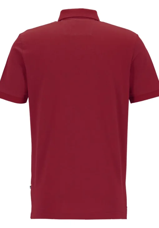 OLYMP Polo Casual, modern fit polo, donkerrood