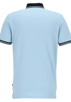 OLYMP Polo Casual, modern fit polo, lichtblauw