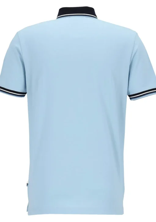 OLYMP Polo Casual, modern fit polo, lichtblauw
