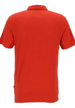 OLYMP Polo Casual, modern fit polo, roest bruin