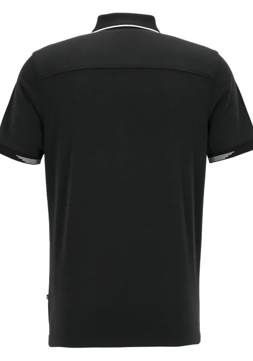 OLYMP Polo Casual, modern fit polo, zwart