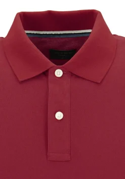 OLYMP Polo Casual, modern fit polo, donkerrood