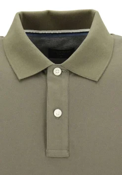OLYMP Polo Casual, modern fit polo, olijfgroen