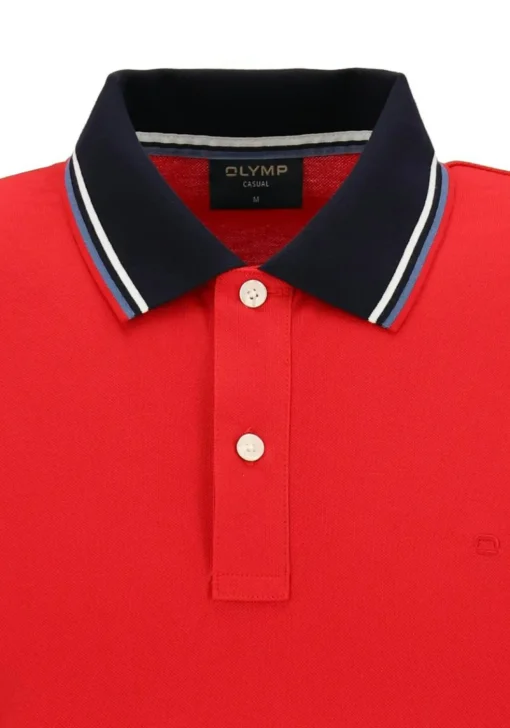 OLYMP Polo Casual, modern fit polo, rood