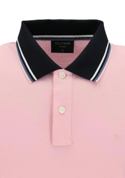 OLYMP Polo Casual, modern fit polo, roze