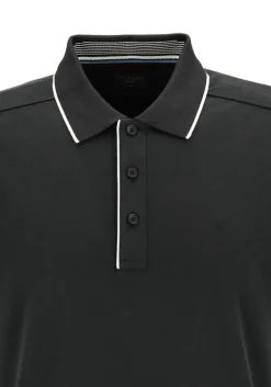 OLYMP Polo Casual, modern fit polo, zwart