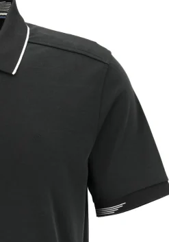 OLYMP Polo Casual, modern fit polo, zwart