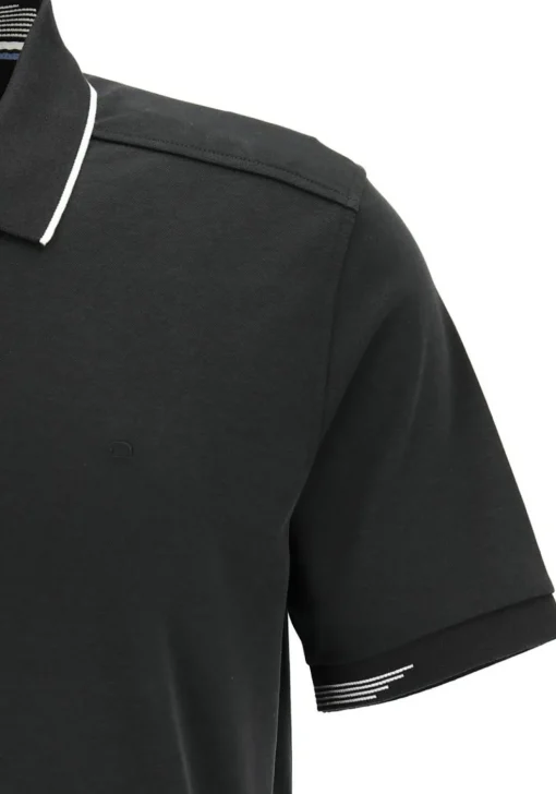 OLYMP Polo Casual, modern fit polo, zwart