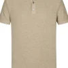 Profuomo slim fit heren polo, beige
