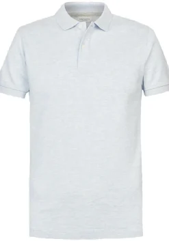 Profuomo slim fit heren polo, blauw