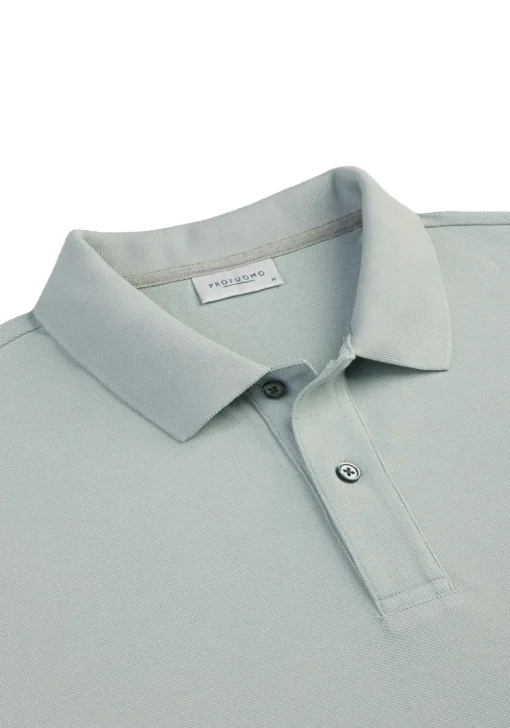 Profuomo slim fit heren polo, mintgroen