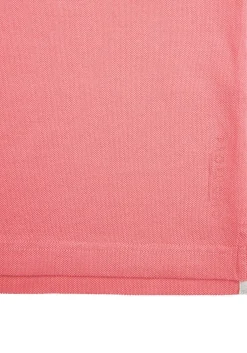 Profuomo slim fit heren polo, donkerroze