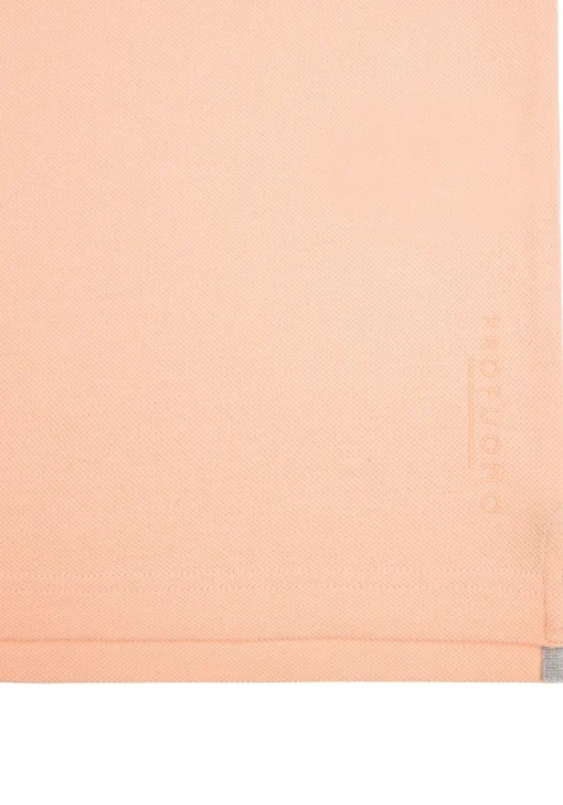 Profuomo slim fit heren polo, oranje