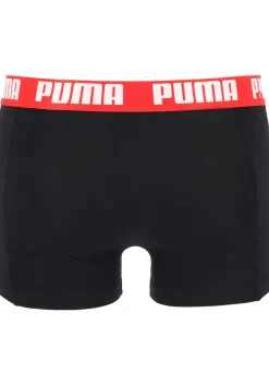 Puma Basic Boxer heren (2-pack), rood en zwart