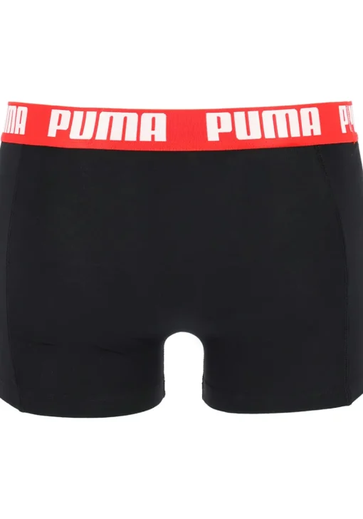 Puma Basic Boxer heren (2-pack), rood en zwart