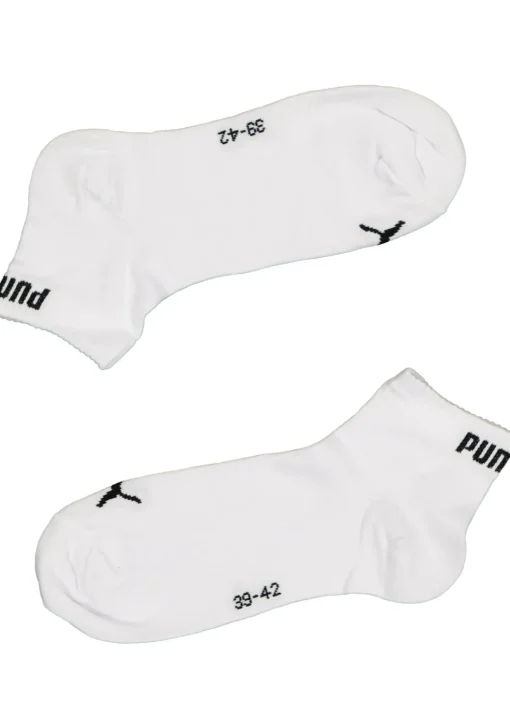 Puma Unisex Quarter Plain (3-pack), unisex hoge enkelsokken, wit