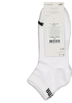 Puma Unisex Quarter Plain (3-pack), unisex hoge enkelsokken, wit