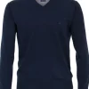 Redmond heren trui katoen, V-hals, blauw