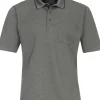Redmond regular fit heren polo, jersey, grijs
