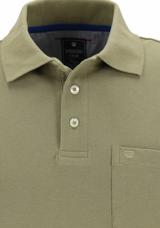 Redmond regular fit poloshirt, olijfgroen