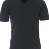 Redmond regular fit T-shirt, korte mouw V-hals, blauw