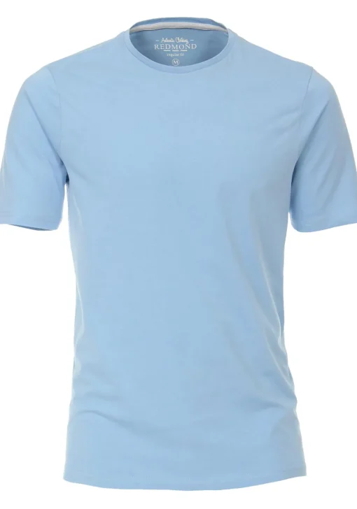 Redmond regular fit T-shirt, korte mouw O-hals, blauw