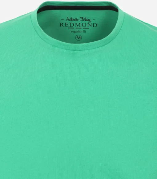 Redmond regular fit T-shirt, korte mouw O-hals, groen