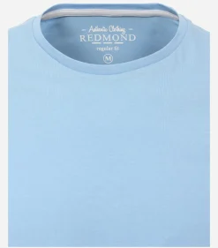 Redmond regular fit T-shirt, korte mouw O-hals, blauw