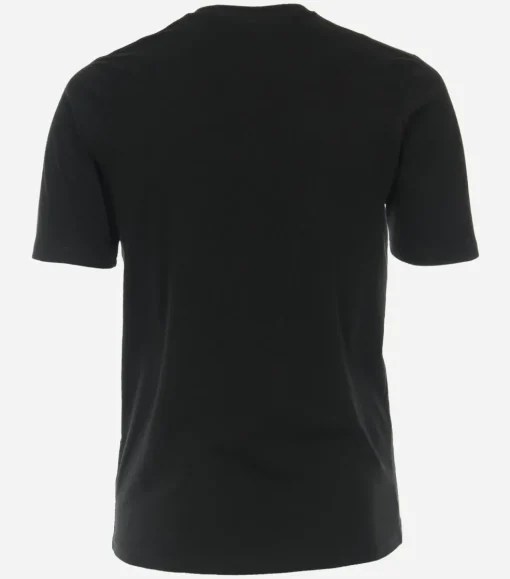 Redmond regular fit T-shirt, korte mouw O-hals, zwart