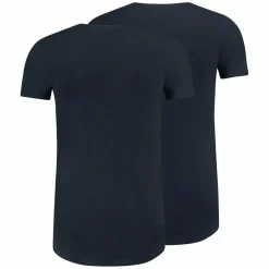RJ Bodywear Everyday Maastricht T-shirt (2-pack), heren T-shirt met O-hals, donkerblauw