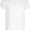 RJ Bodywear Everyday Rotterdam T-shirts (2-pack), heren T-shirts O-hals smal, wit