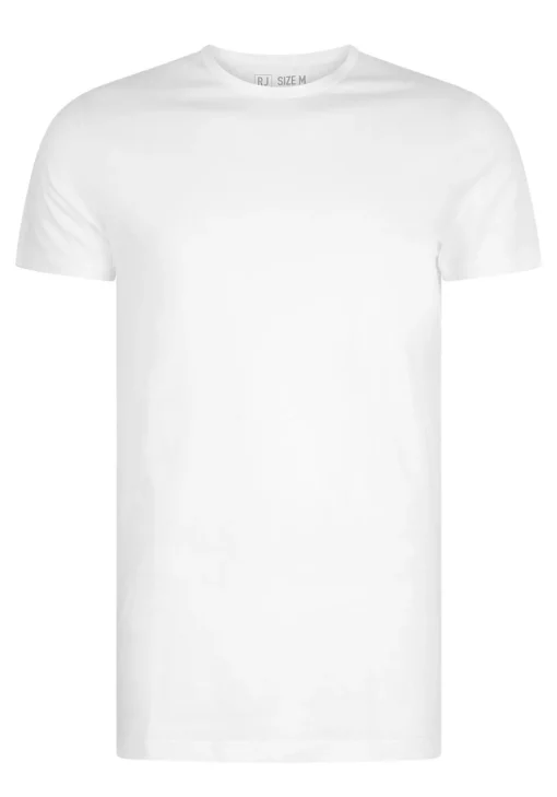 RJ Bodywear Everyday Rotterdam T-shirts (2-pack), heren T-shirts O-hals smal, wit