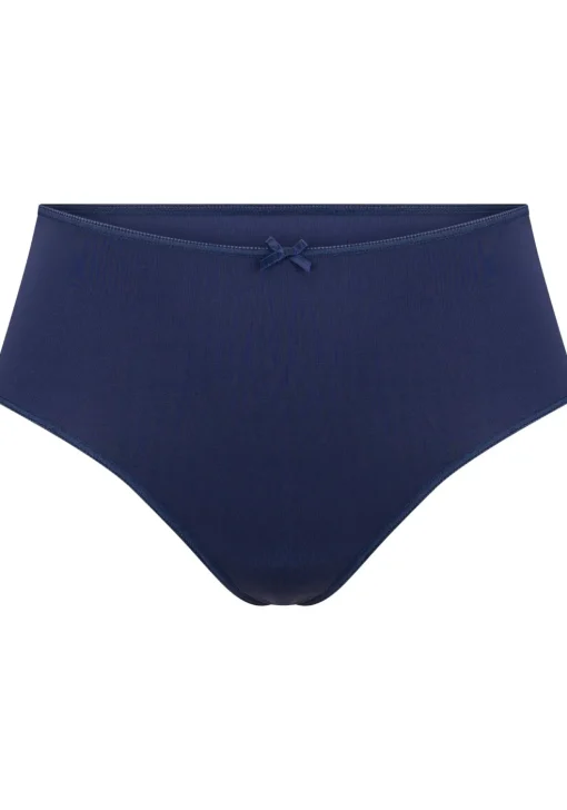 RJ Bodywear Pure Color dames maxi string, donkerblauw