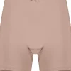 RJ Bodywear Pure Color dames extra lange pijp short (1-pack), lichtbruin