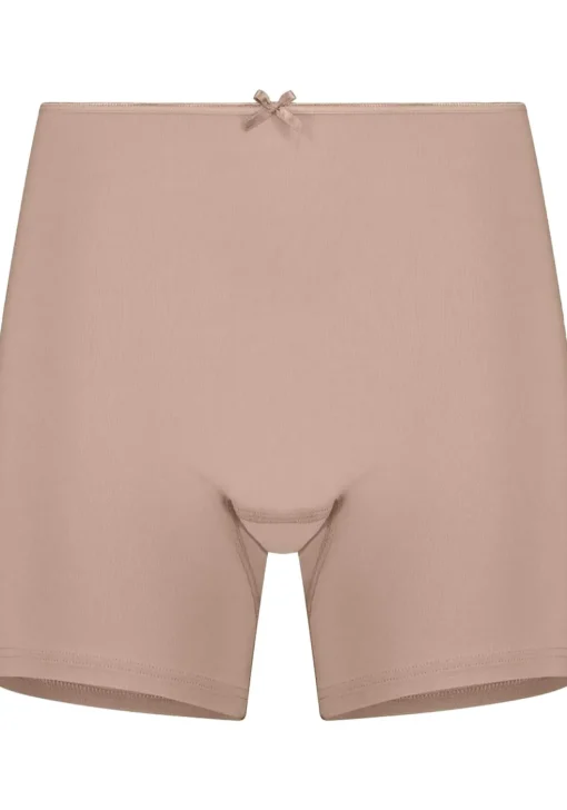 RJ Bodywear Pure Color dames extra lange pijp short (1-pack), lichtbruin