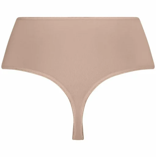RJ Bodywear Pure Color dames maxi string (1-pack), lichtbruin