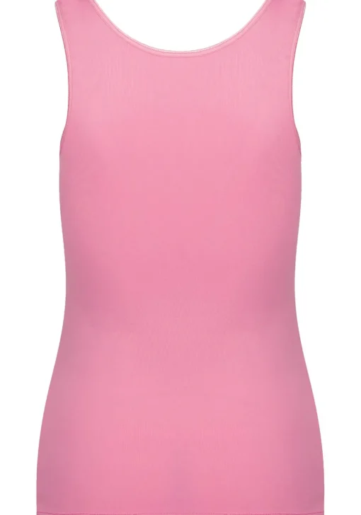RJ Bodywear Pure Color dames top (1-pack), hemdje met brede banden, felroze