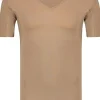 RJ Bodywear Sweatproof T-shirt (1-pack), heren T-shirt met anti zweet oksels, diepe V-hals, huidskleur