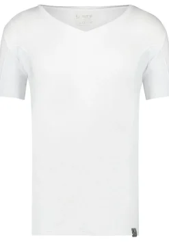 RJ Bodywear Sweatproof T-shirt (1-pack), heren T-shirt met anti zweet oksels, diepe V-hals, wit