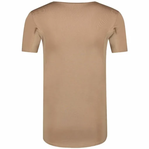 RJ Bodywear Sweatproof T-shirt (1-pack), heren T-shirt met anti zweet oksels, diepe V-hals, huidskleur