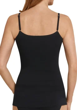 SCHIESSER 95/5 dames spaghetti top (1-pack), zwart