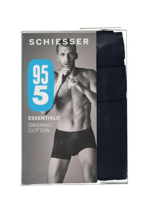 SCHIESSER 95/5 Essentials shorts (3-pack), donkerblauw
