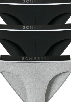SCHIESSER 95/5 rioslips (3-pack), zwart, zwart en grijs