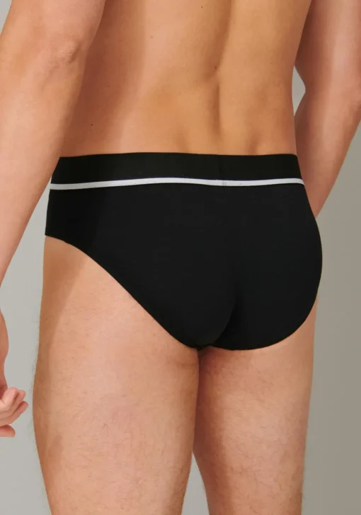 SCHIESSER 95/5 rioslips (3-pack), zwart, zwart en grijs