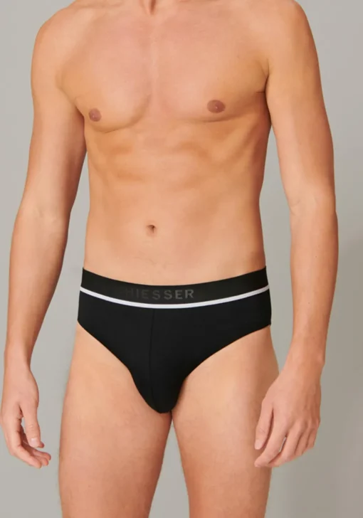 SCHIESSER 95/5 rioslips (3-pack), zwart, zwart en grijs